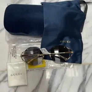 GUCCI SOPHISTICATED SUNGLASSES WITH ICONIC FORK CONCEPT WITH A GLASANT DESIGN GUCCI | GG1371S 003 | CAT EYE SUNGLASSES | HOLLYWOOD FOREVER  main image 4